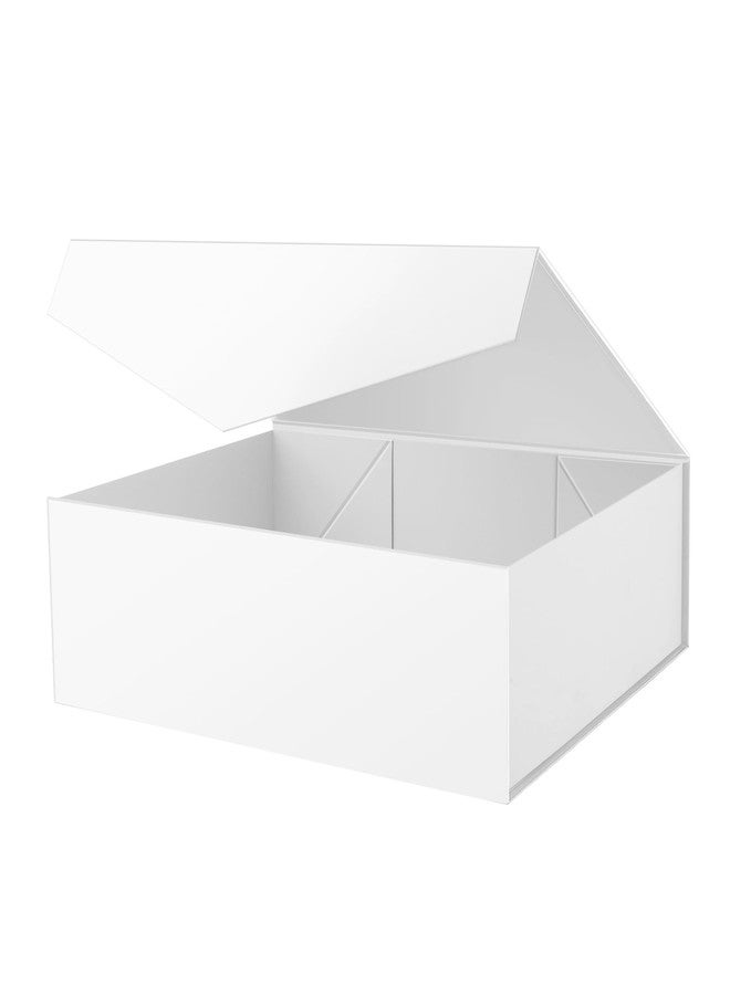 PACKHOME 17x14.5x5.5 Inches, Extra Large Gift Box with Lid, Magnetic Closure Box for Clothes and Large Gifts (Matte White with Grain Texture) - Image 1